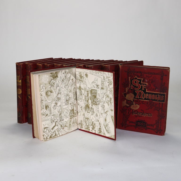 Eleven St. Nicholas Magazine Books Dated 1882-1889 19thC