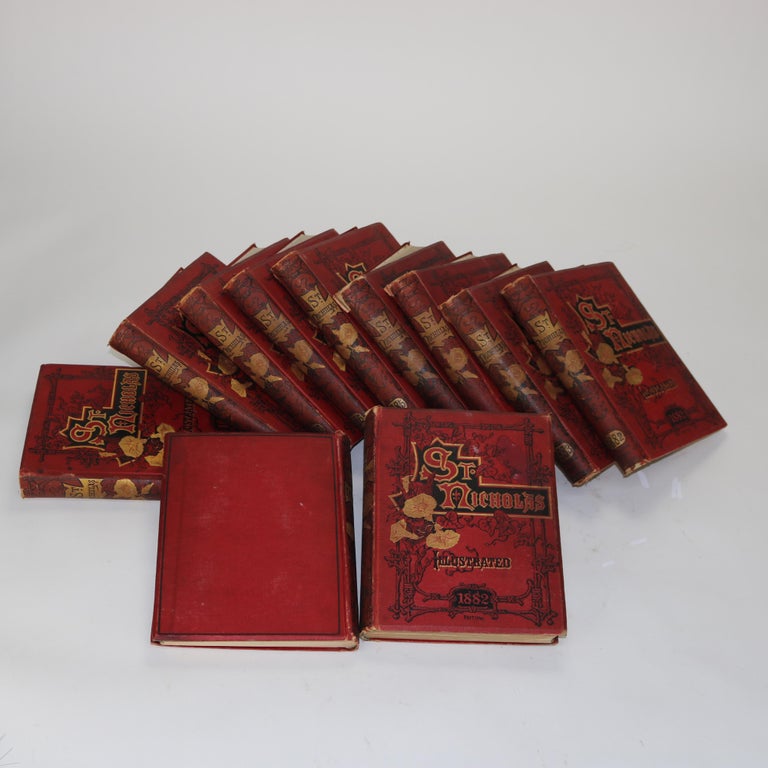 Eleven St. Nicholas Magazine Books Dated 1882-1889 19thC