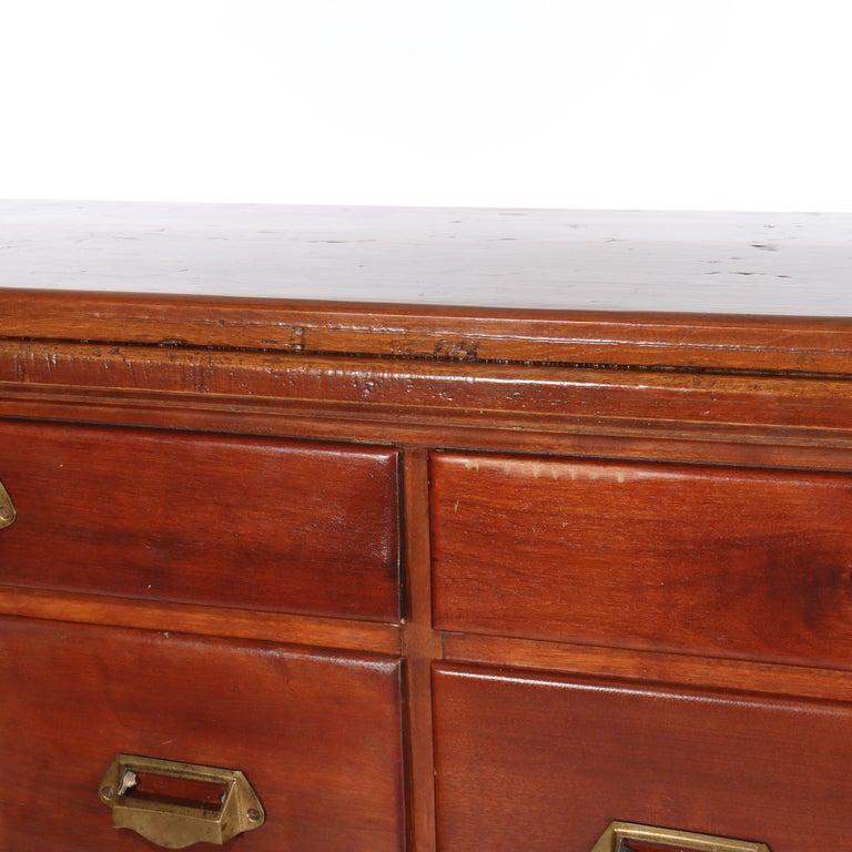 Antique Cherry 18-Drawer Apothecary Cabinet C1850