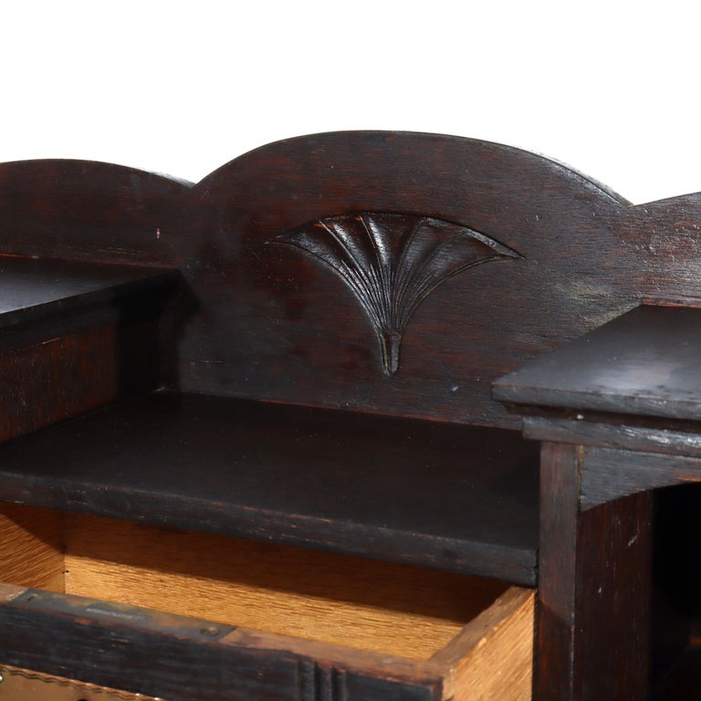 Antique Stickley School Arts & Crafts Mission Oak Lady’s Desk c1920