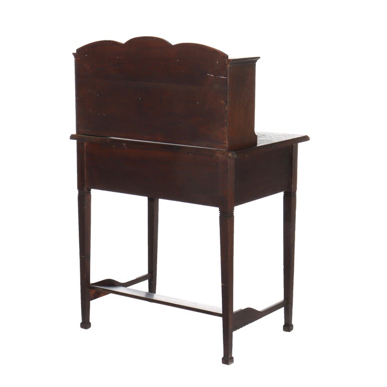 Antique Stickley School Arts & Crafts Mission Oak Lady’s Desk c1920