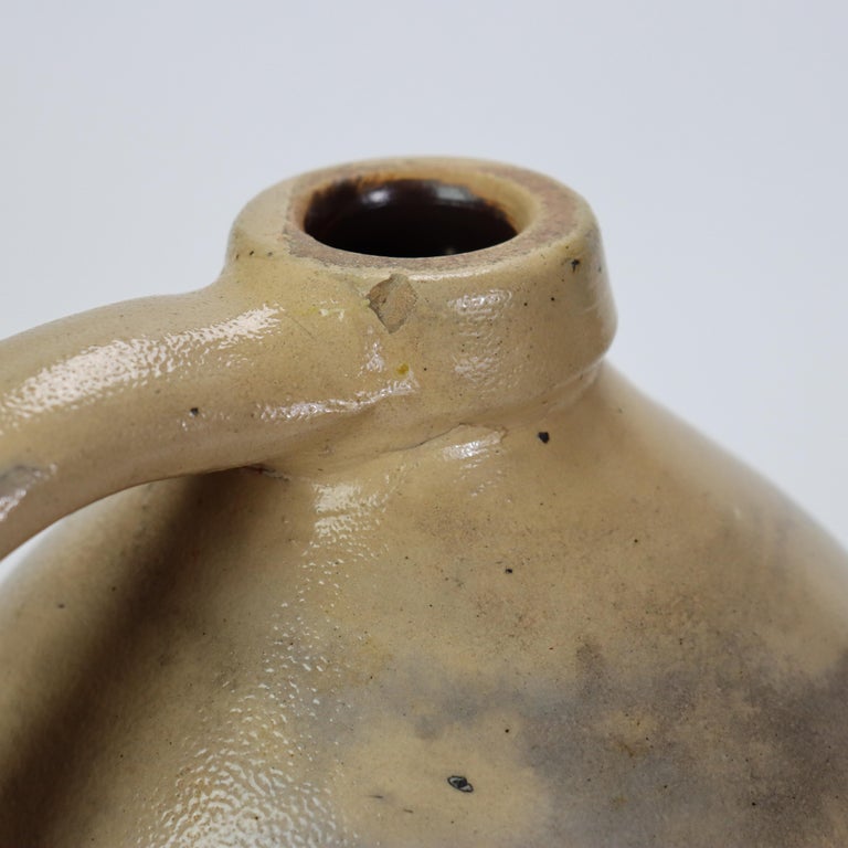 Antique A. O. Whitemore, Havana NY, Blue Decorated Stoneware Jug c1890