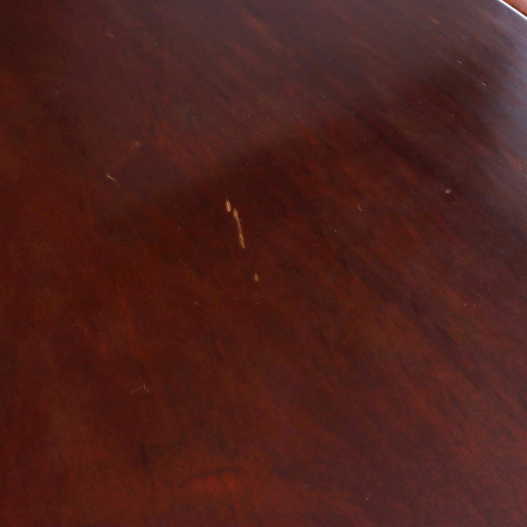 Duncan & Phyfe Style George III Mahogany Banquet Table with Three Leaves c1820