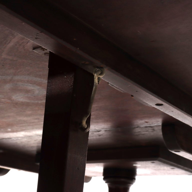 Duncan & Phyfe Style George III Mahogany Banquet Table with Three Leaves c1820