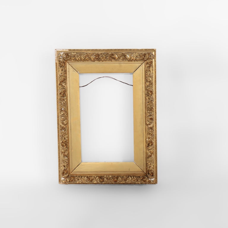 Four Antique Victorian Gilt Wood Frames C1890