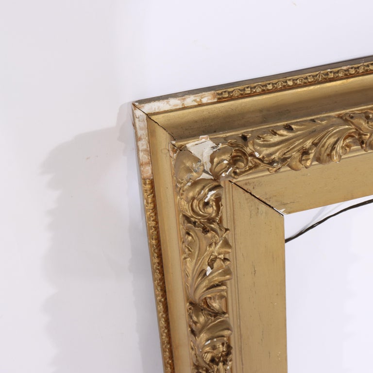 Four Antique Victorian Gilt Wood Frames C1890