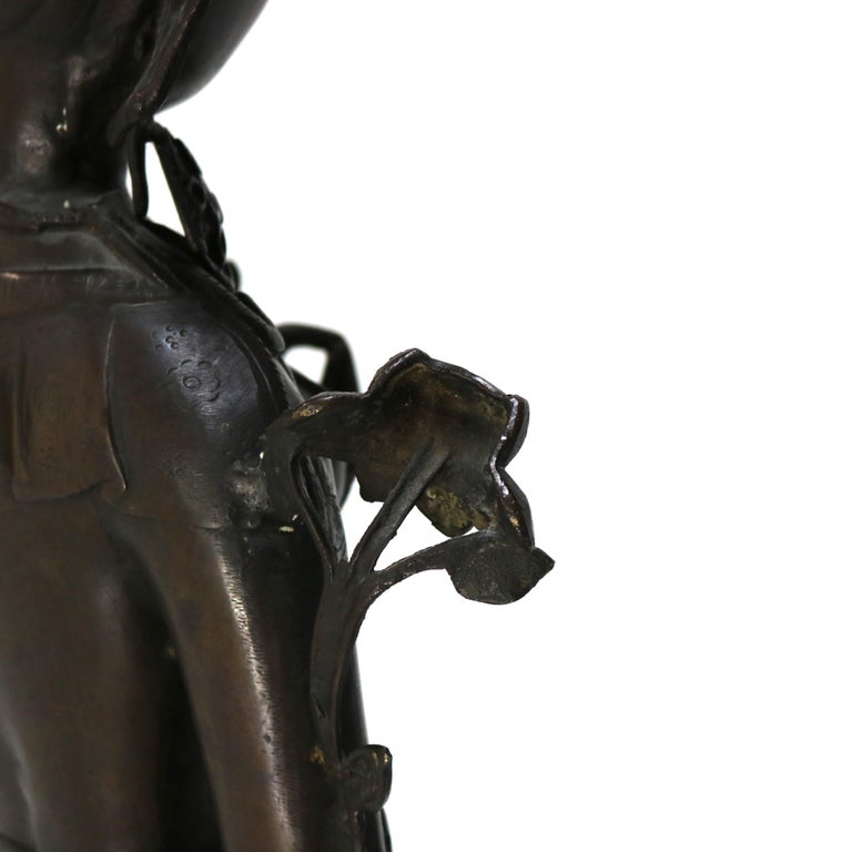 Bronze Nepali Parvati Hindu Goddess Figure 20thC