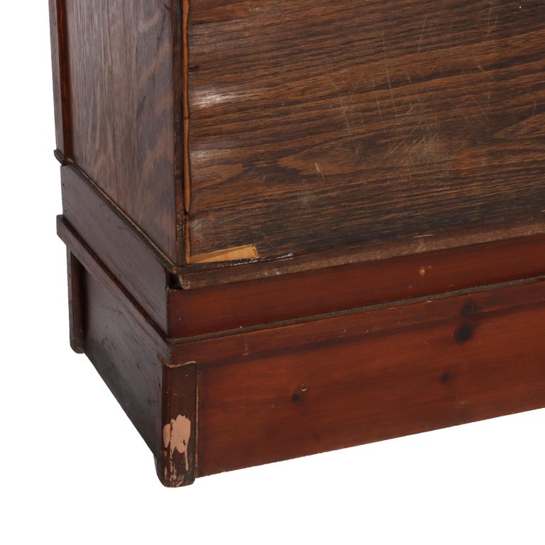 Arts & Crafts Macey Mission Oak Four Stack Barrister Bookcase C1910