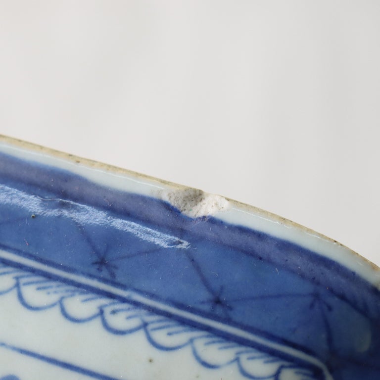 Antique Chinese Canton Porcelain Covered Vegetable Dish 19thC