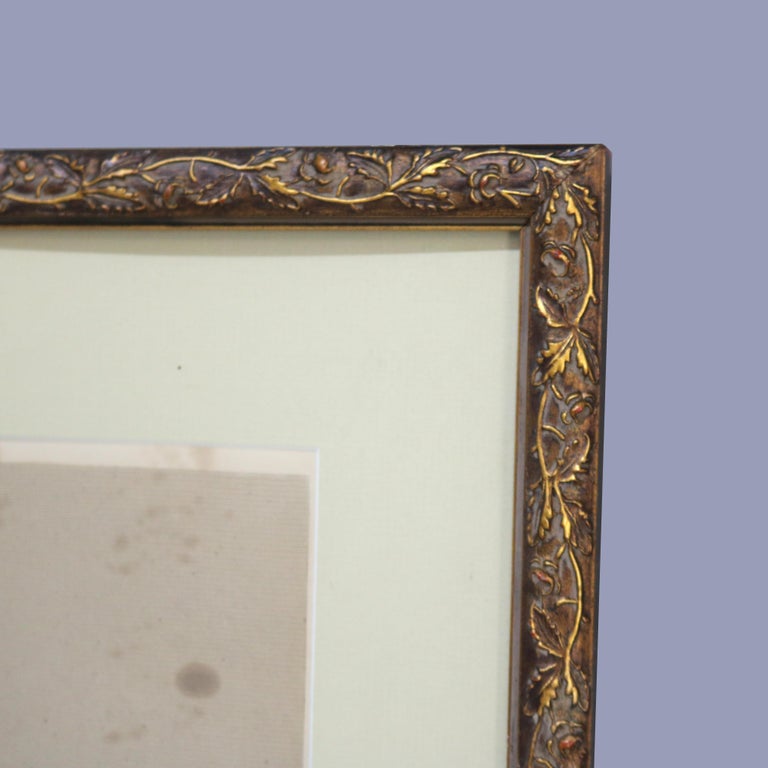Antique English Print of “Angel’s Whisper” by Frederick Goodall, Framed, 19thC