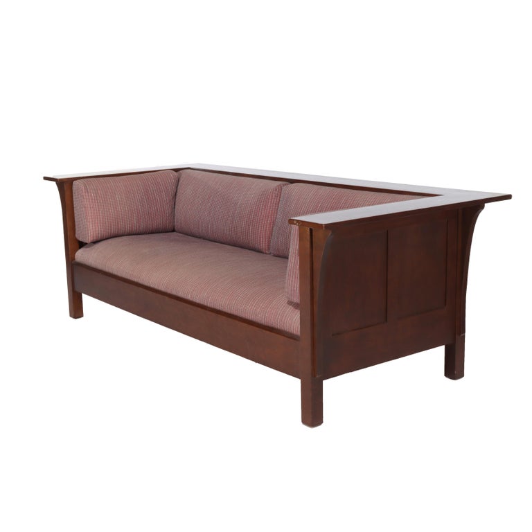 Stickley Arts & Crafts Mission Oak Sofa 20thC