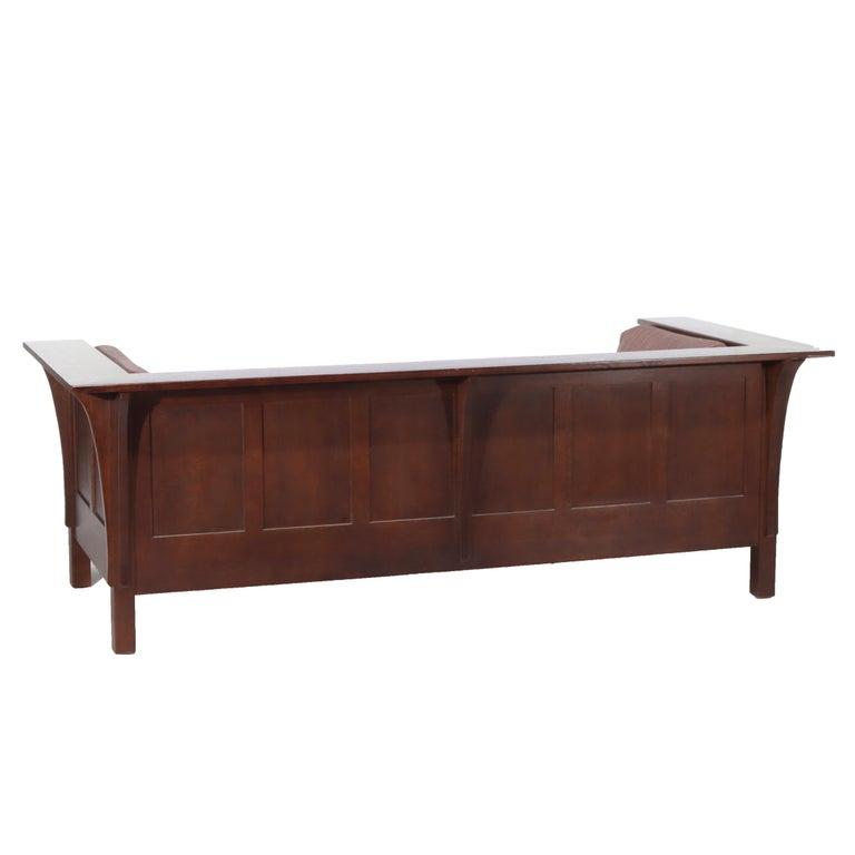 Stickley Arts & Crafts Mission Oak Sofa 20thC