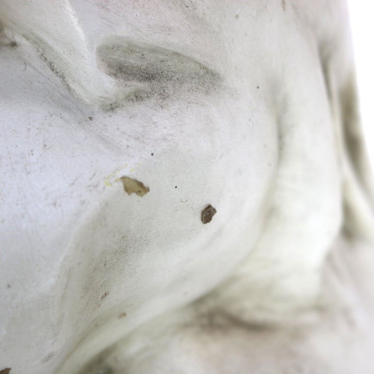 Antique Neoclassical 34” Plaster Sculpture of a Nude Woman C1920