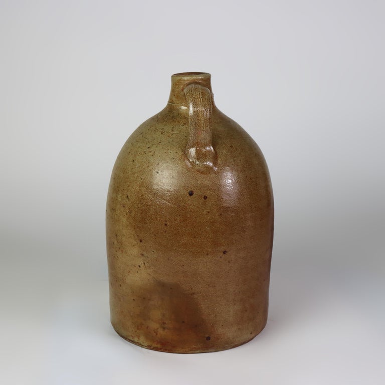 Antique Winchell & Davis Importing Co. of Albany, NY Stoneware Whiskey Jug C1880