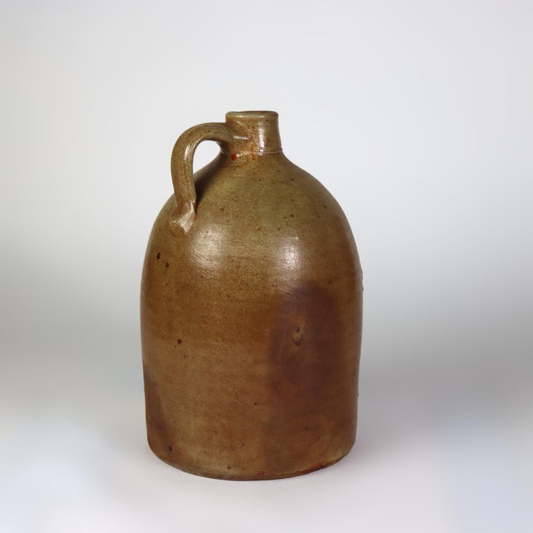 Antique Winchell & Davis Importing Co. of Albany, NY Stoneware Whiskey Jug C1880