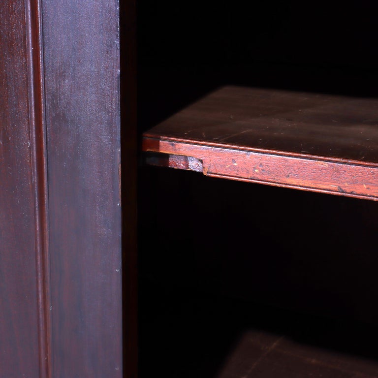 Antique American Empire Classical Flame Mahogany Butler’s Desk c1840