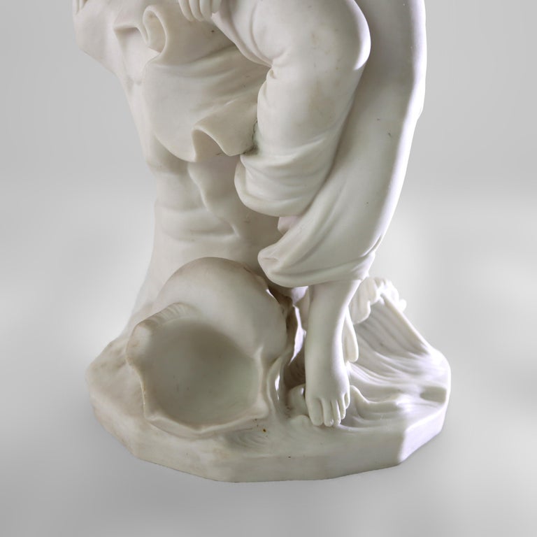 Antique Minton Parian Classical Sculpture “Miranda” Signed C1890