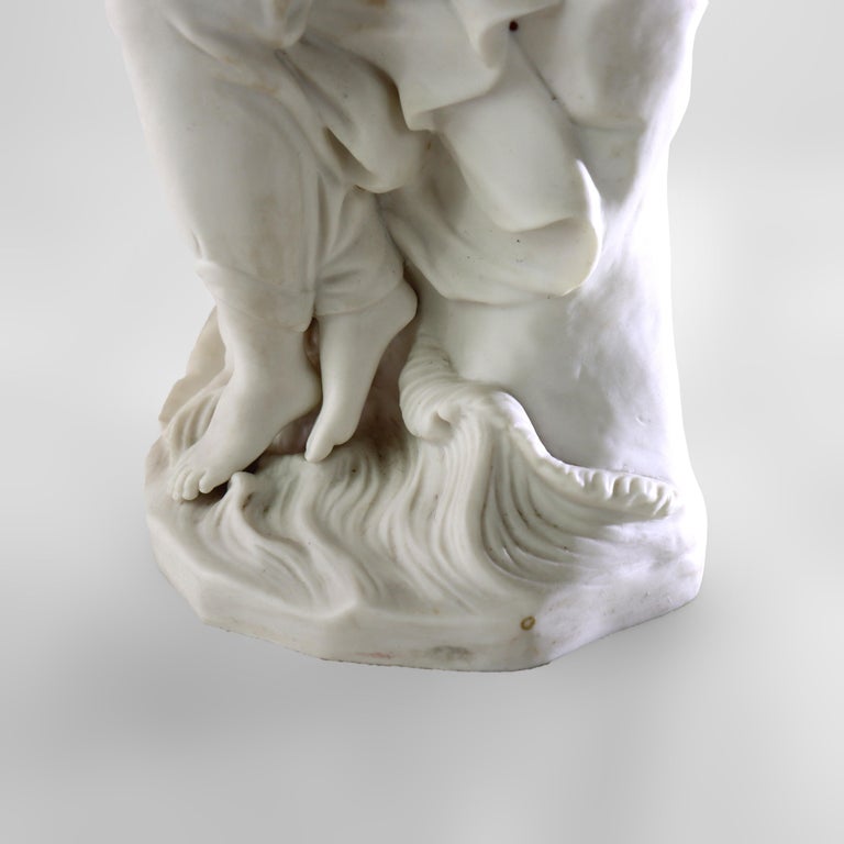 Antique Minton Parian Classical Sculpture “Miranda” Signed C1890