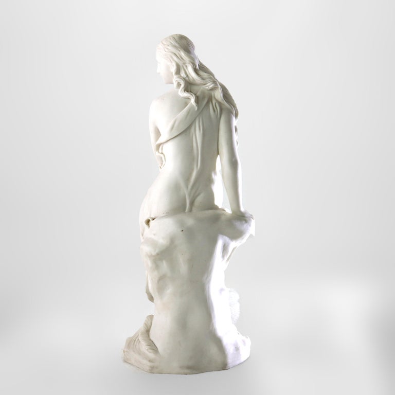 Antique Minton Parian Classical Sculpture “Miranda” Signed C1890