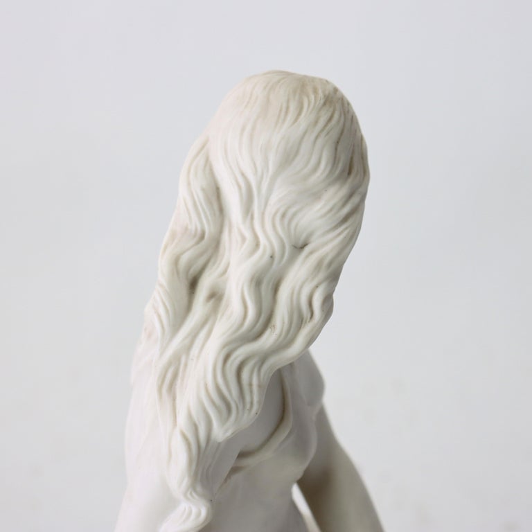 Antique Minton Parian Classical Sculpture “Miranda” Signed C1890