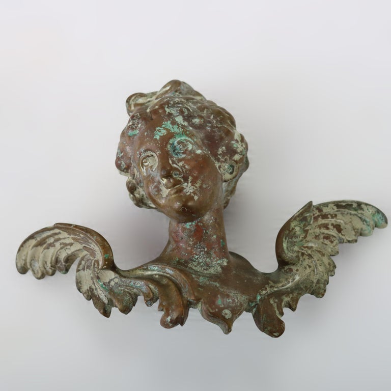 Pair Of Antique French Neoclassical Bronze Accoutrements c1890