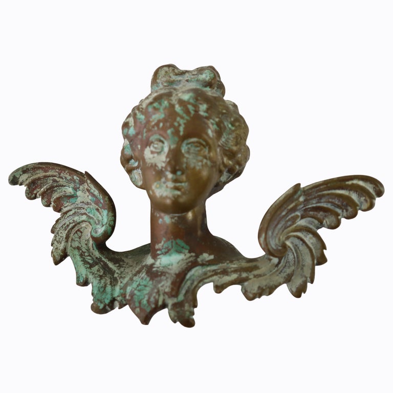 Pair Of Antique French Neoclassical Bronze Accoutrements c1890