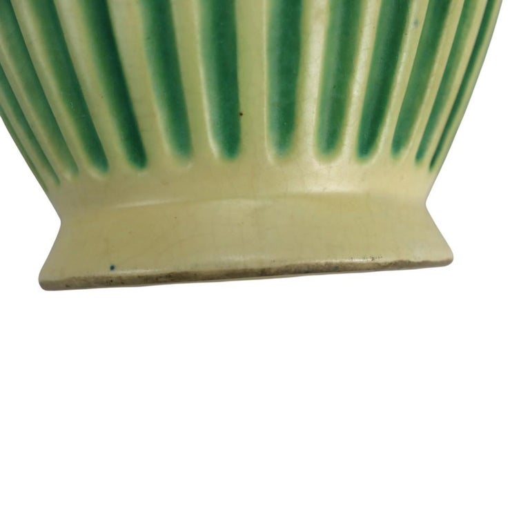 Pair Roseville Corinthian Pottery Vases C1930