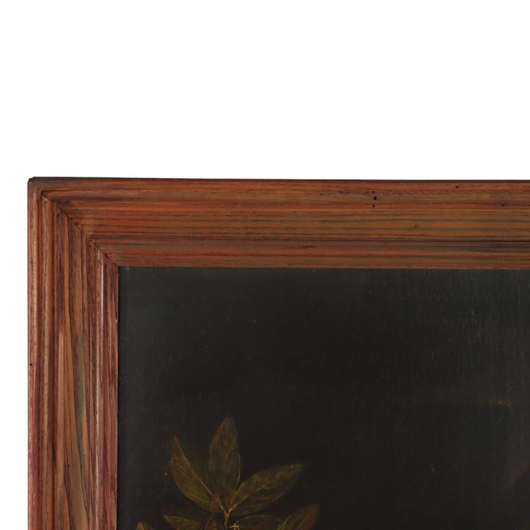 Antique Dutch Oil On Canvas Still Life Painting Unsigned 18th C