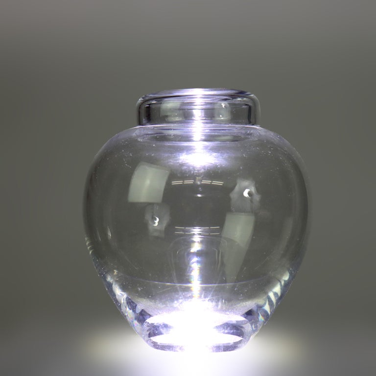 Antique Steuben MCM Art Glass Lidded Vessel Signed C1930