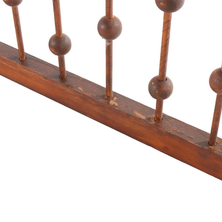Pair Of Antique Walnut Stick & Ball Sunburst Architectural Corbels c1900