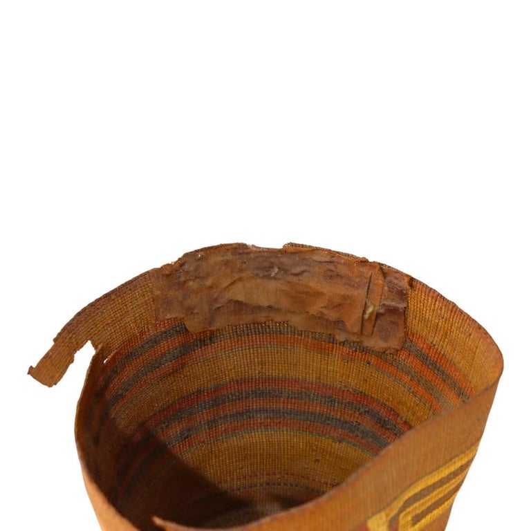 Antique Southwest Native American Pima Hand Woven Basket Unsigned 1900
