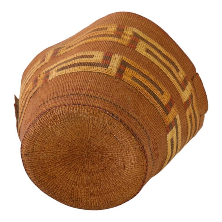 Antique Southwest Native American Pima Hand Woven Basket Unsigned 1900