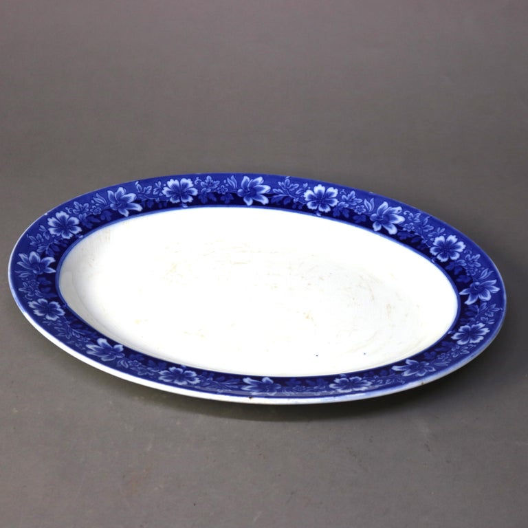 Four Antique Porcelain Serving Platters C1900