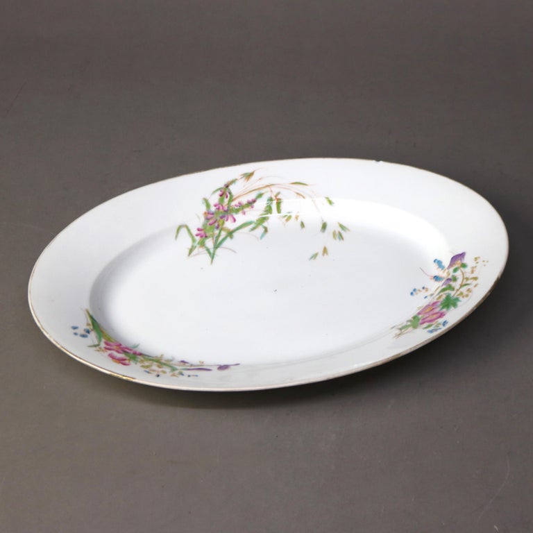 Four Antique Porcelain Serving Platters C1900