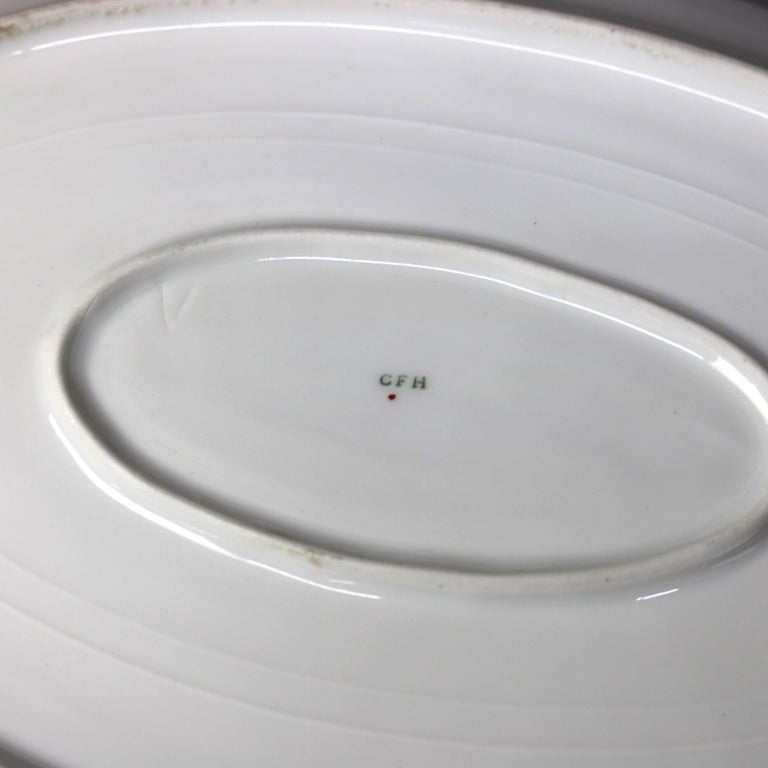 Four Antique Porcelain Serving Platters C1900