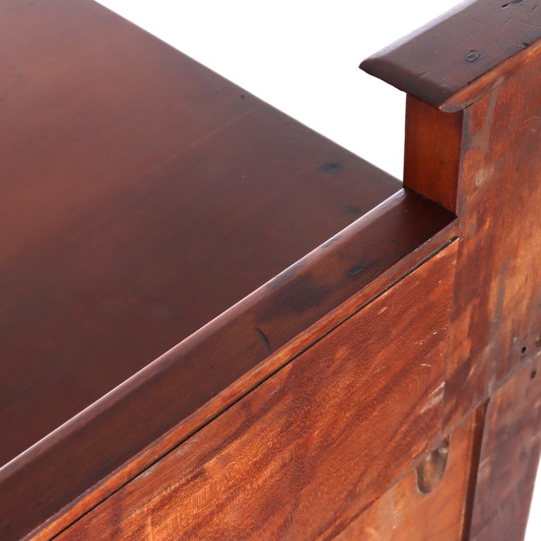 Antique Sheraton Cherry & Tiger Maple 3-Drawer Server C1830