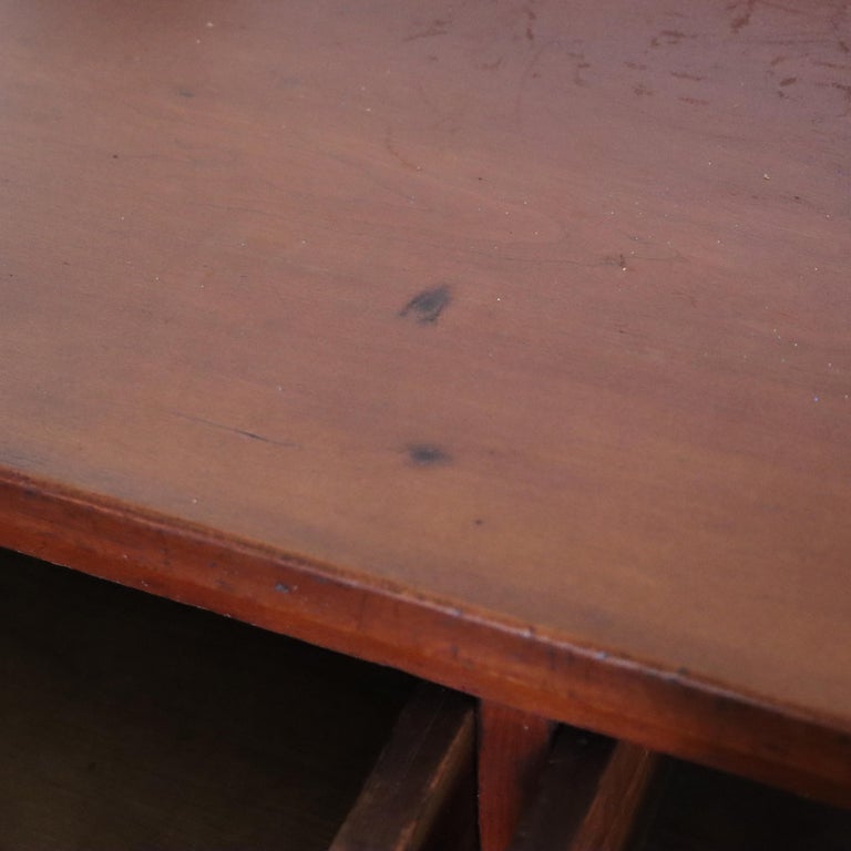 Antique Sheraton Cherry & Tiger Maple 3-Drawer Server C1830