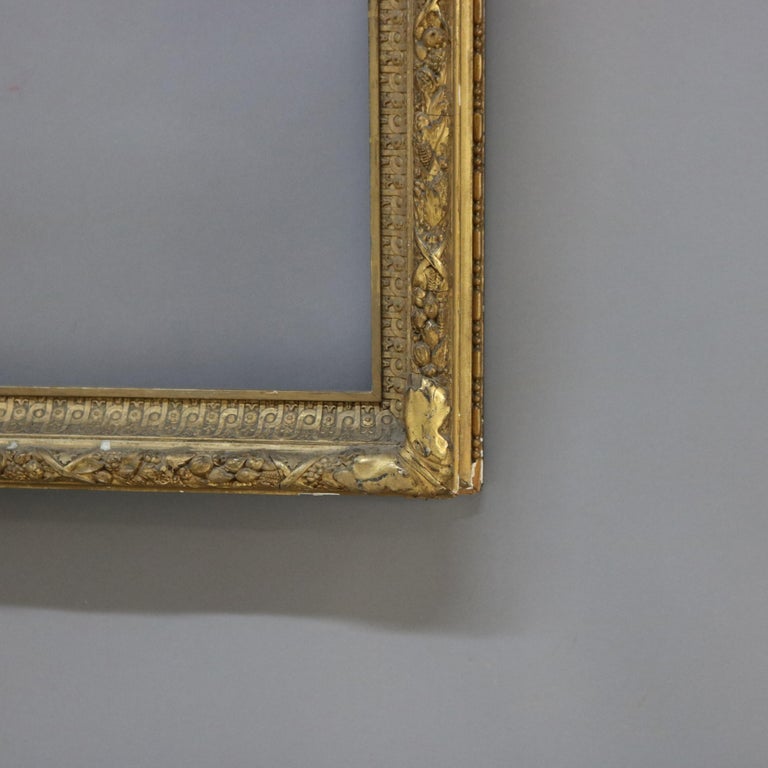 Large Antique Carved Gilt Wood Frame C1900
