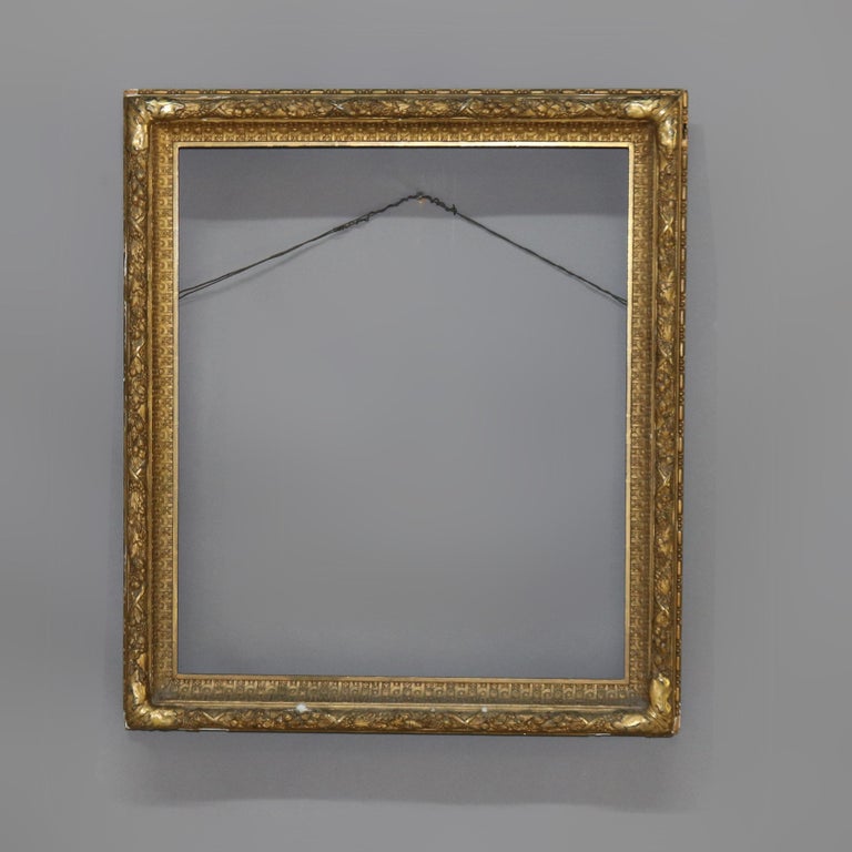 Large Antique Carved Gilt Wood Frame C1900