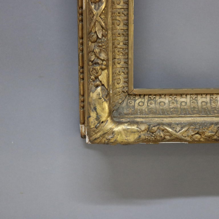 Large Antique Carved Gilt Wood Frame C1900