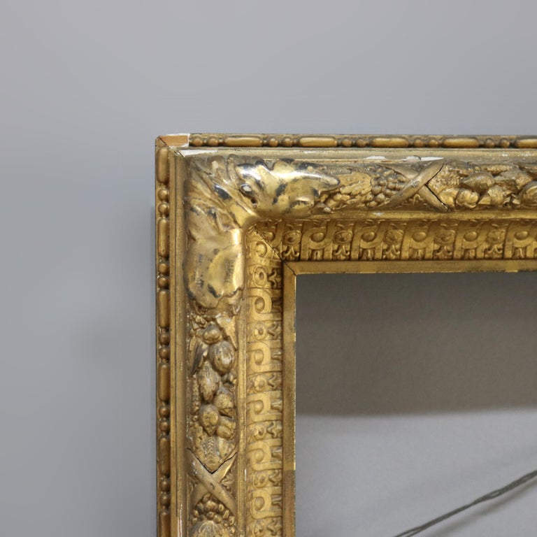 Large Antique Carved Gilt Wood Frame C1900