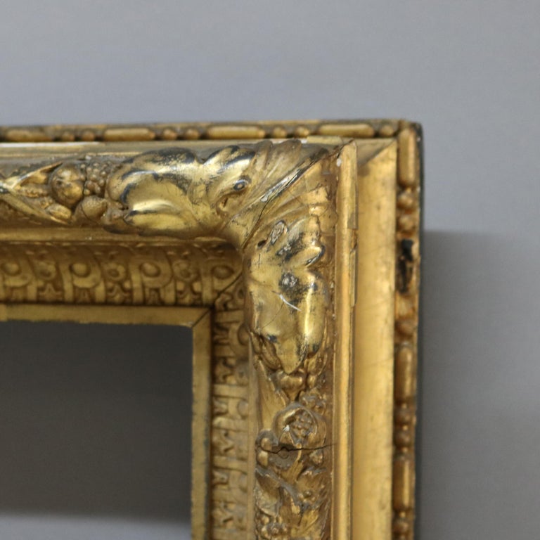 Large Antique Carved Gilt Wood Frame C1900