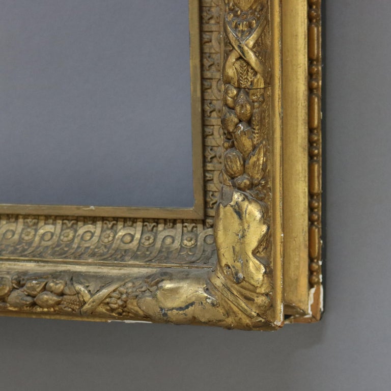 Large Antique Carved Gilt Wood Frame C1900