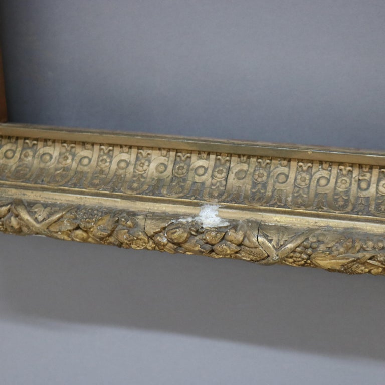 Large Antique Carved Gilt Wood Frame C1900