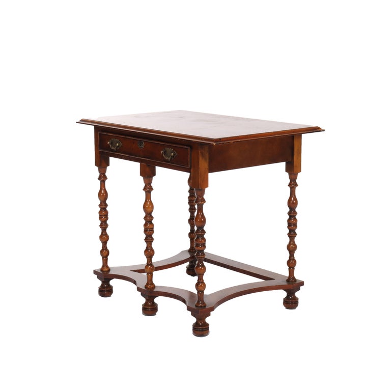 Yorkshire High Point Elizabethan Burl Hall Table 20th C