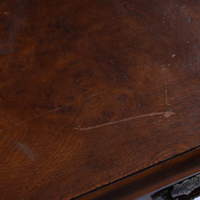 Yorkshire High Point Elizabethan Burl Hall Table 20th C