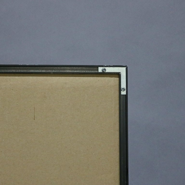 Chinese Mixed Media Print of Ceremonial Deity Mask, 20th Century