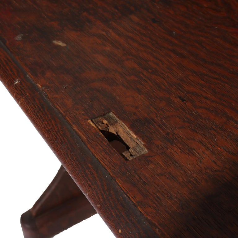Antique RJ Horner Oak Ladies Roll Top Desk C1910