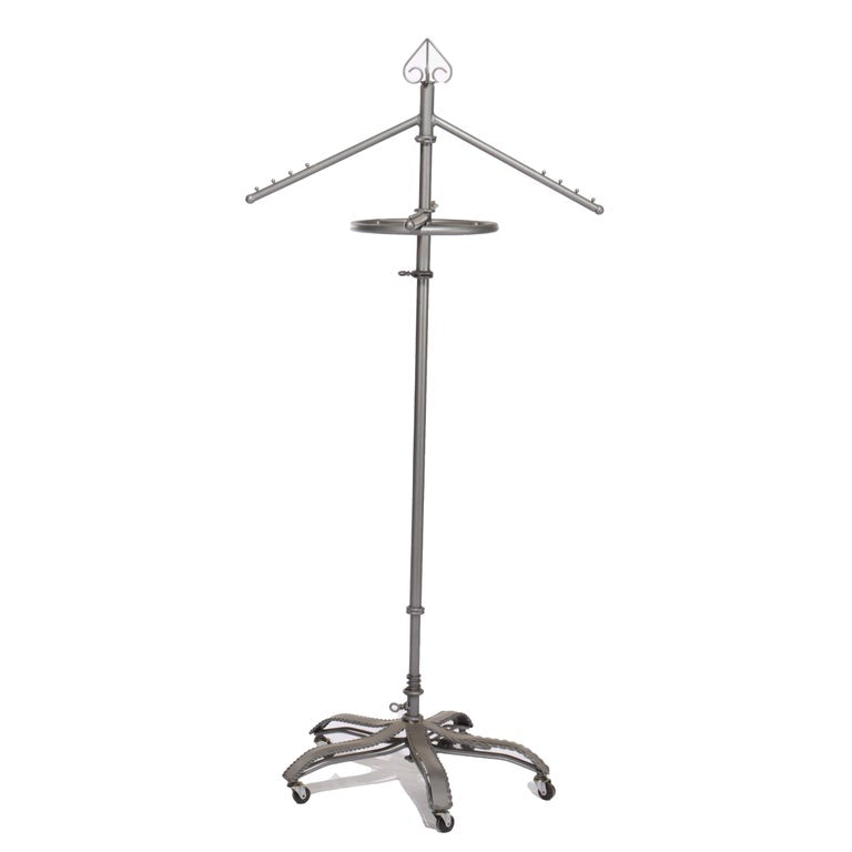 Vintage Adjustable Metal Clothing Display Rack 20thC