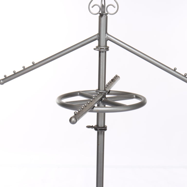 Vintage Adjustable Metal Clothing Display Rack 20thC